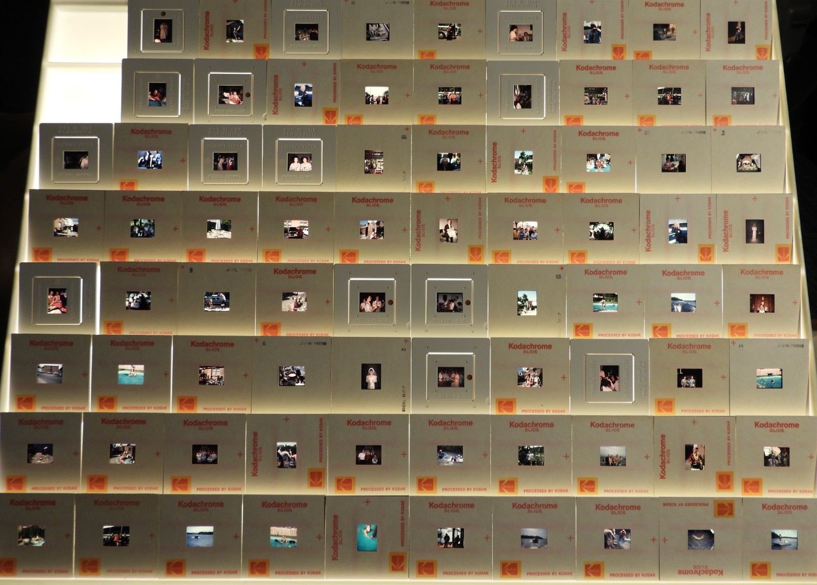 #6 Lot 78 Vtg 1970s Color Photo SLIDES American Family Home Life Men Women Kids