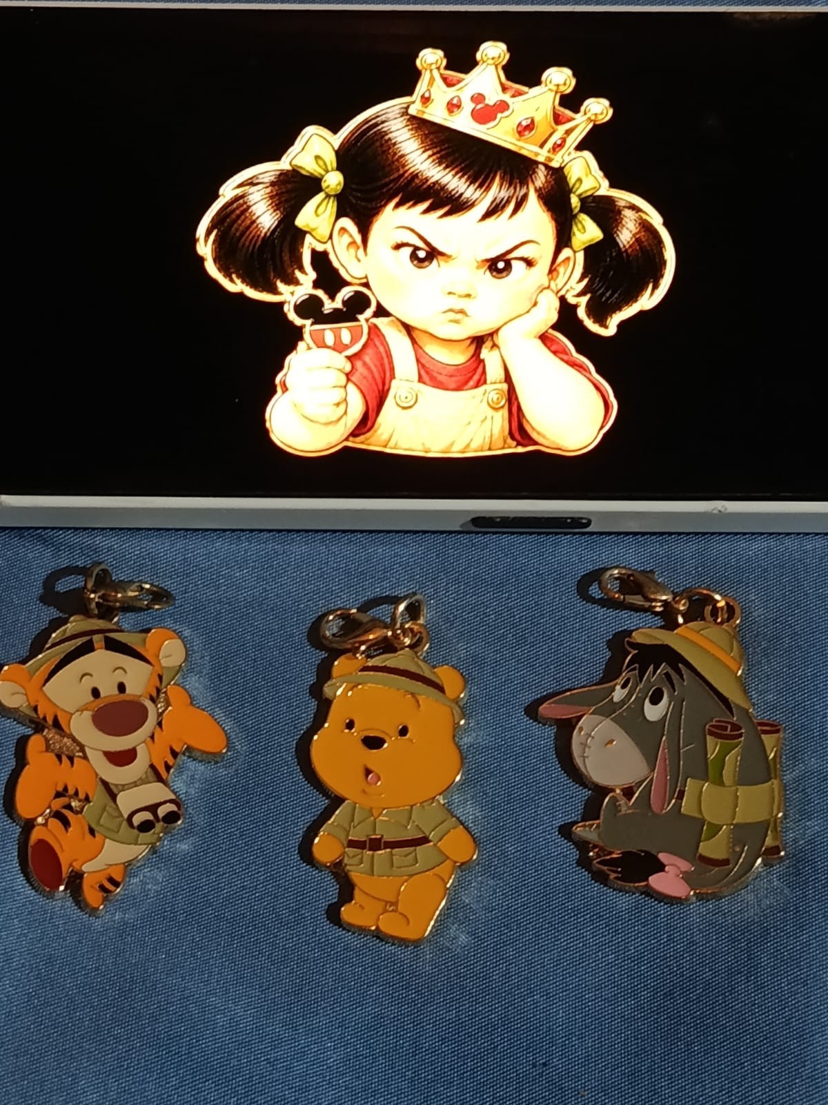 Tokyo Disney Resort Game Prize Charm Set Winnie, Ih-Oh, Tigger RARE