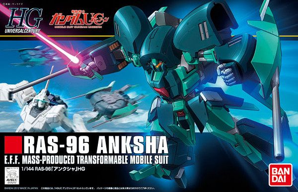 Bandai Hobby Gundam Unicorn HGUC #141 RAS-96 Anksha HG 1/144 Model Kit USA