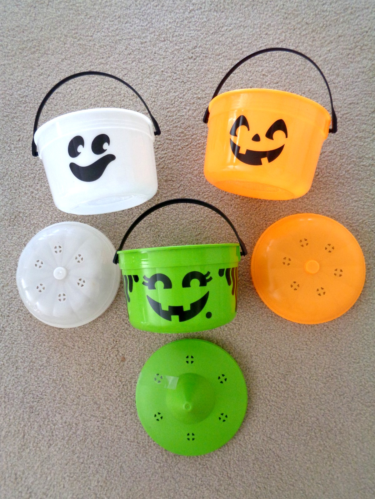 McDonald\'s 1990 Halloween Complete Set of Pails