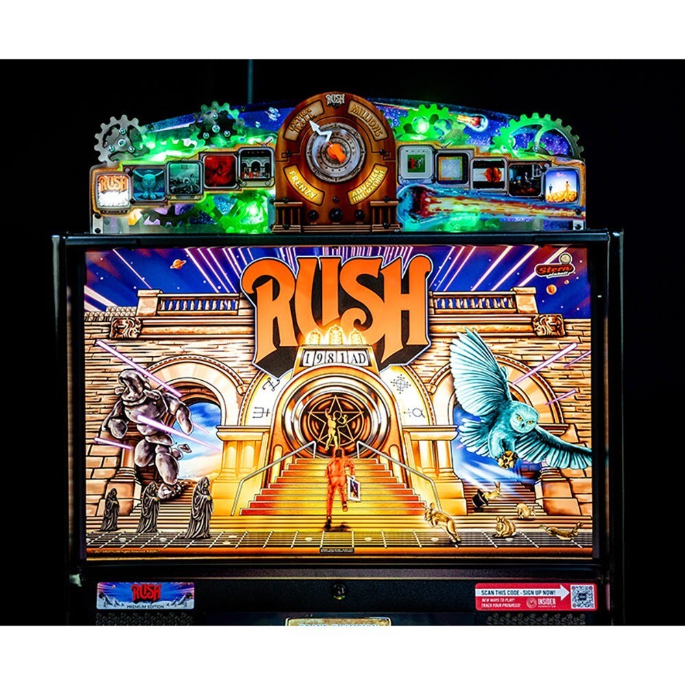 Rush Stern Topper Pinball Machine