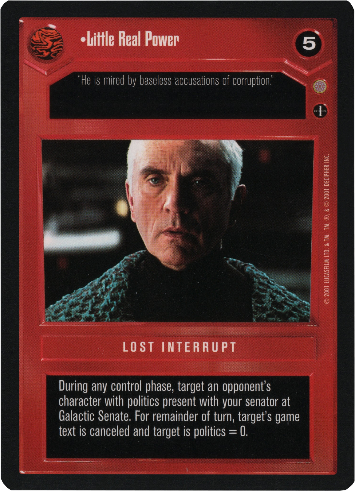 Little Real Power (Coruscant) | Decipher Star Wars CCG | NM/LP
