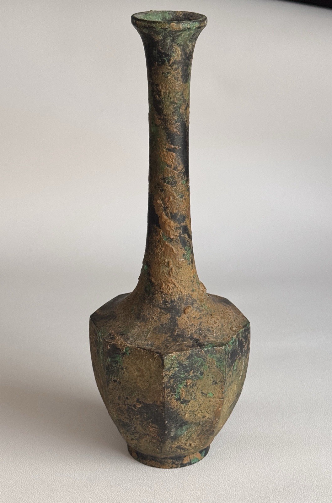 Vintage Japanese Patinated Bronze Vase