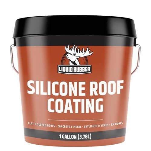 Silicone Roof Coating - Uv-Reflective, No Primer Needed, One-Coat Sealant for Fl