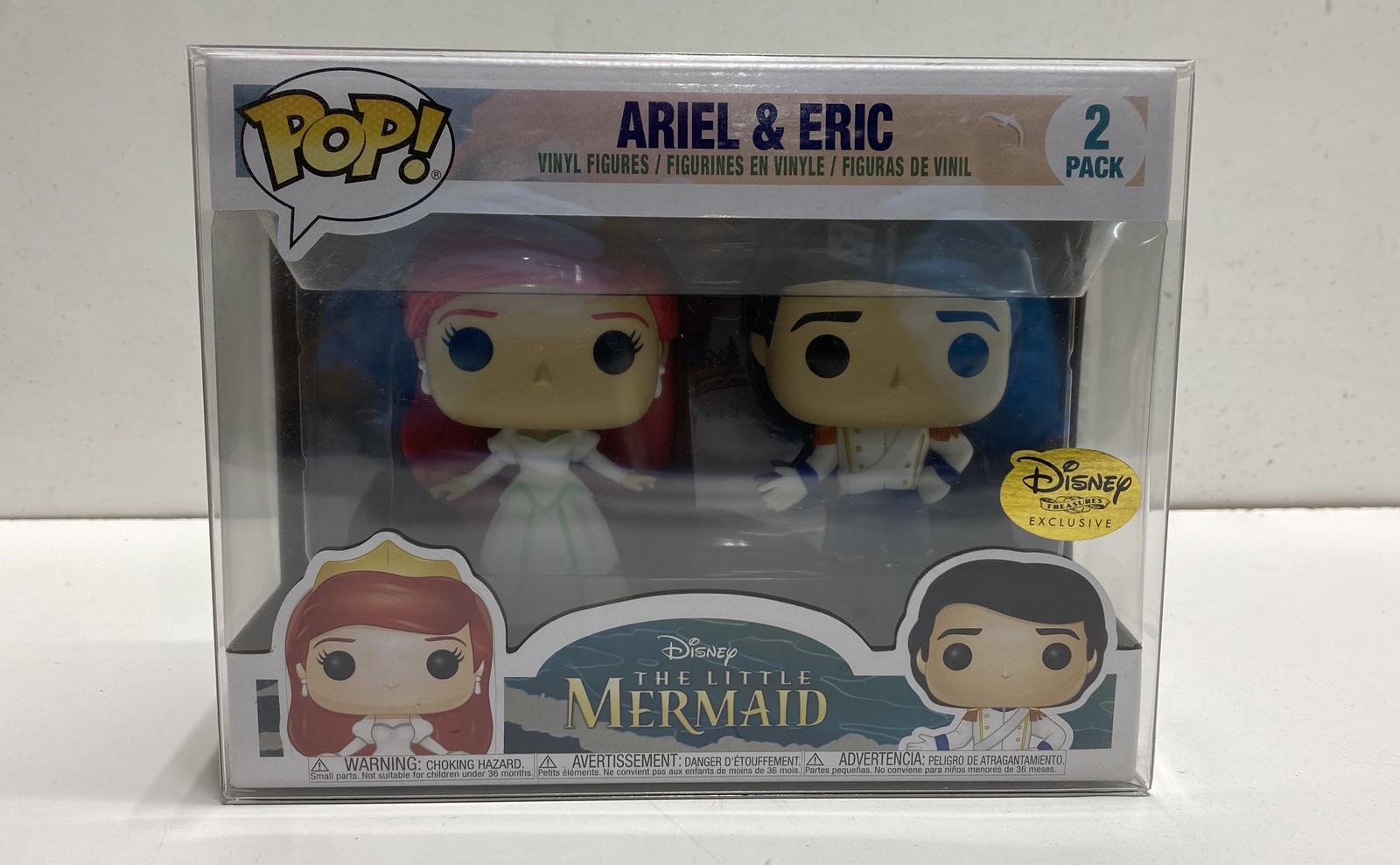 Funko Pop Disney The Little Mermaid Ariel & Eric 2-Pack Exclusive With Box