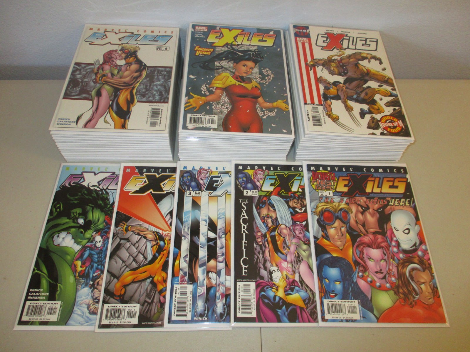 Exiles #1-100 + Annual (Complete Marvel 2001 Series, Lot of 101) VF+