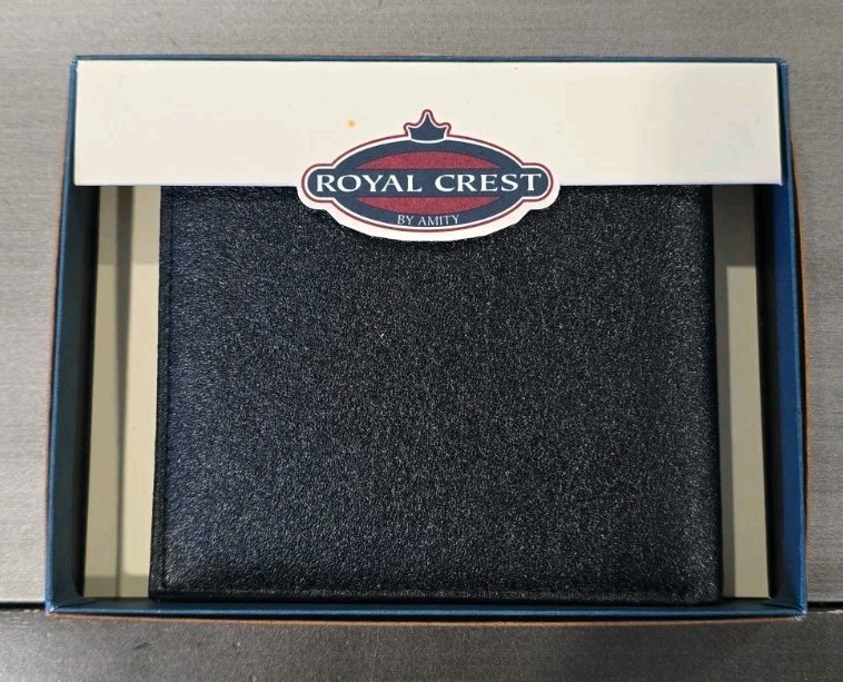 Vintage Royal Crest Wallet By Amnity New In Original Box