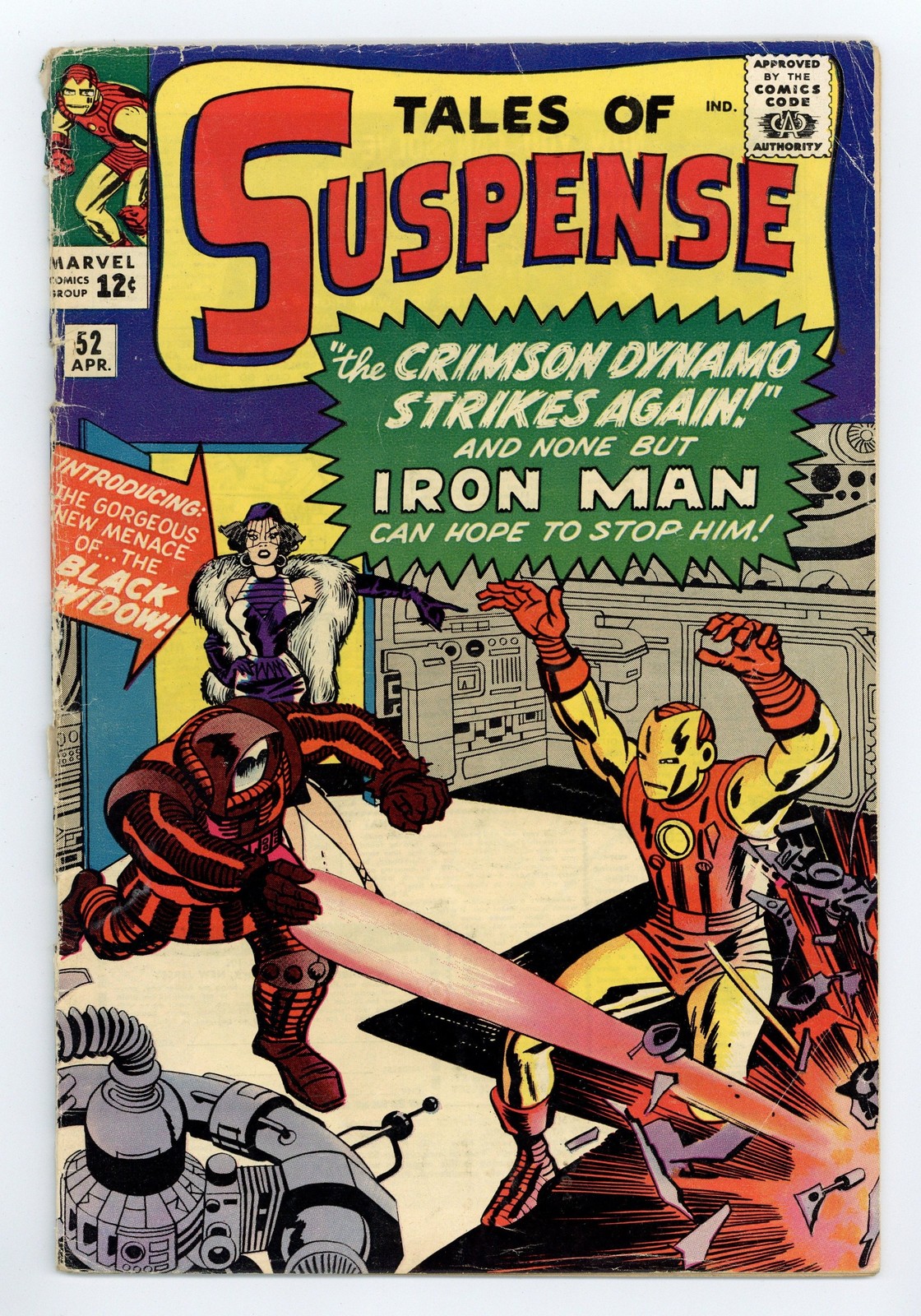 Tales of Suspense #52 GD 2.0 1964 1st app. Black Widow