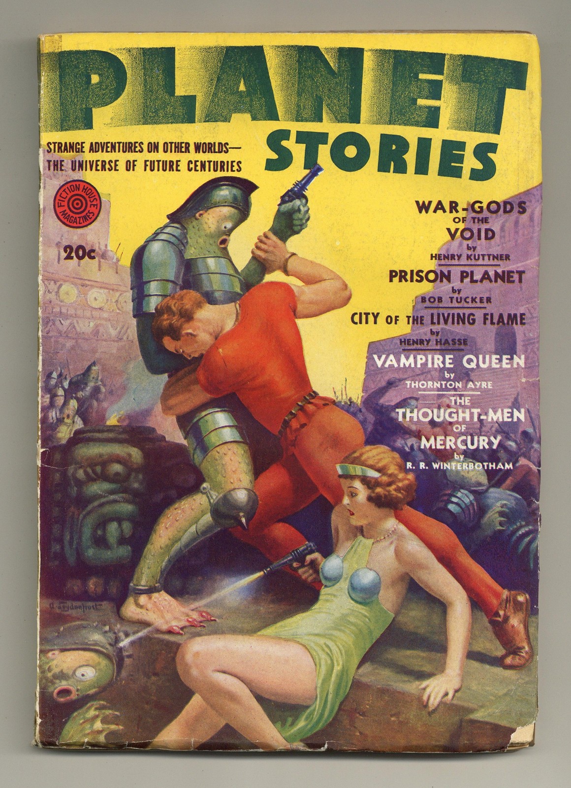 Planet Stories Pulp Aug 1942 Vol. 1 #12 VG 4.0