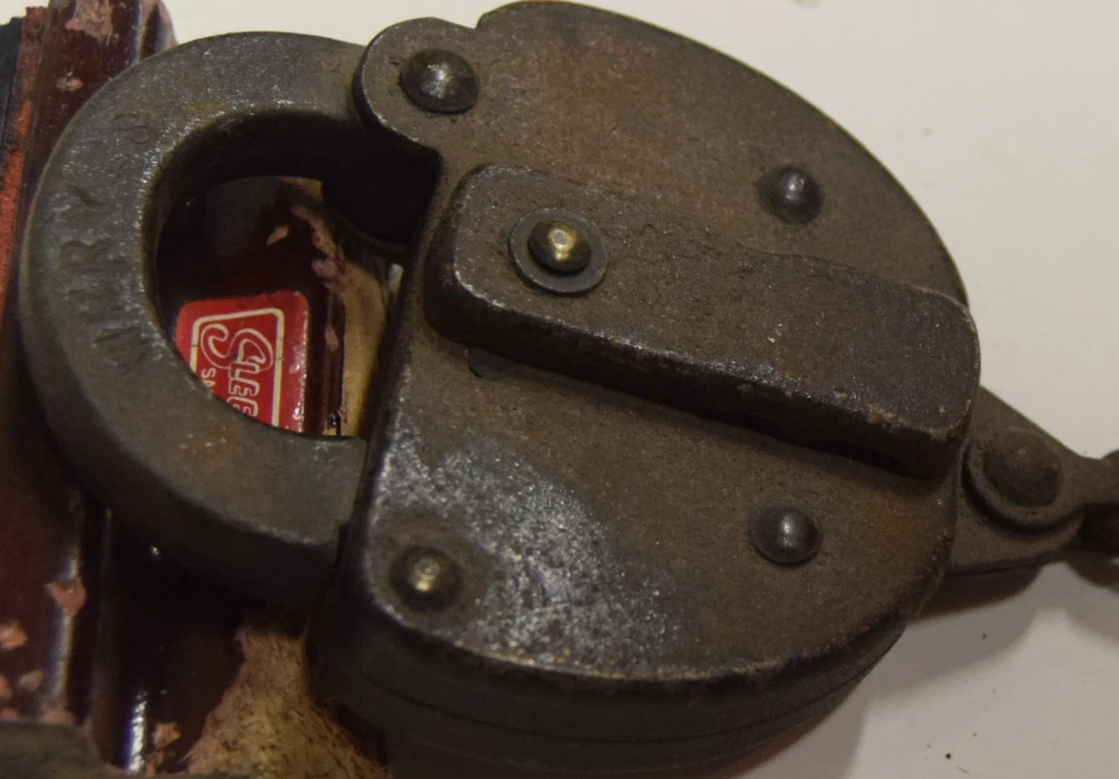 Vintage Obsolete Western Maryland Ry Switch Padlock Marked:  WM Ry