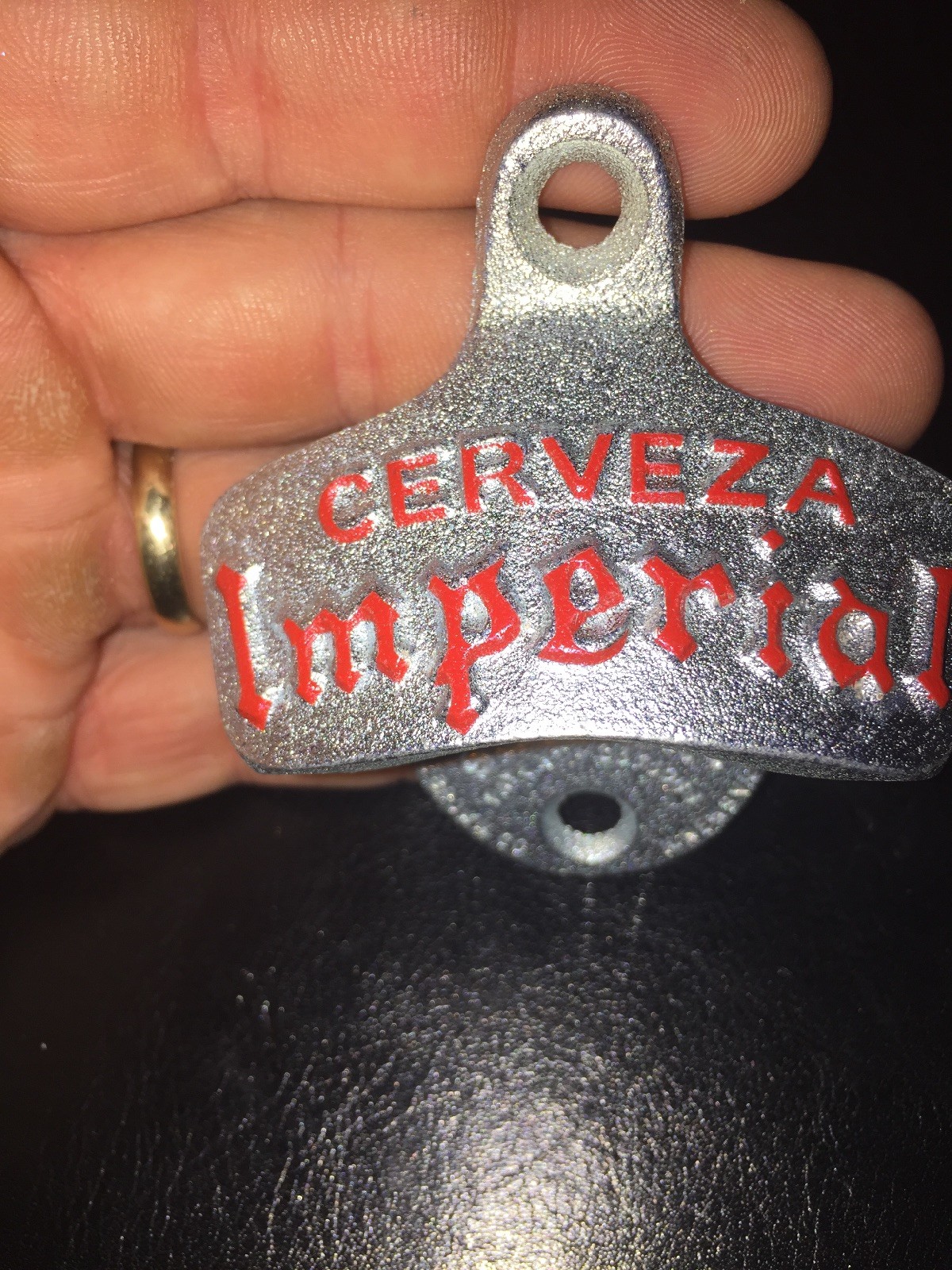 Cerveza Imperial Bottle Opener Metal Mexico Home Office Work Wall Decor Accents