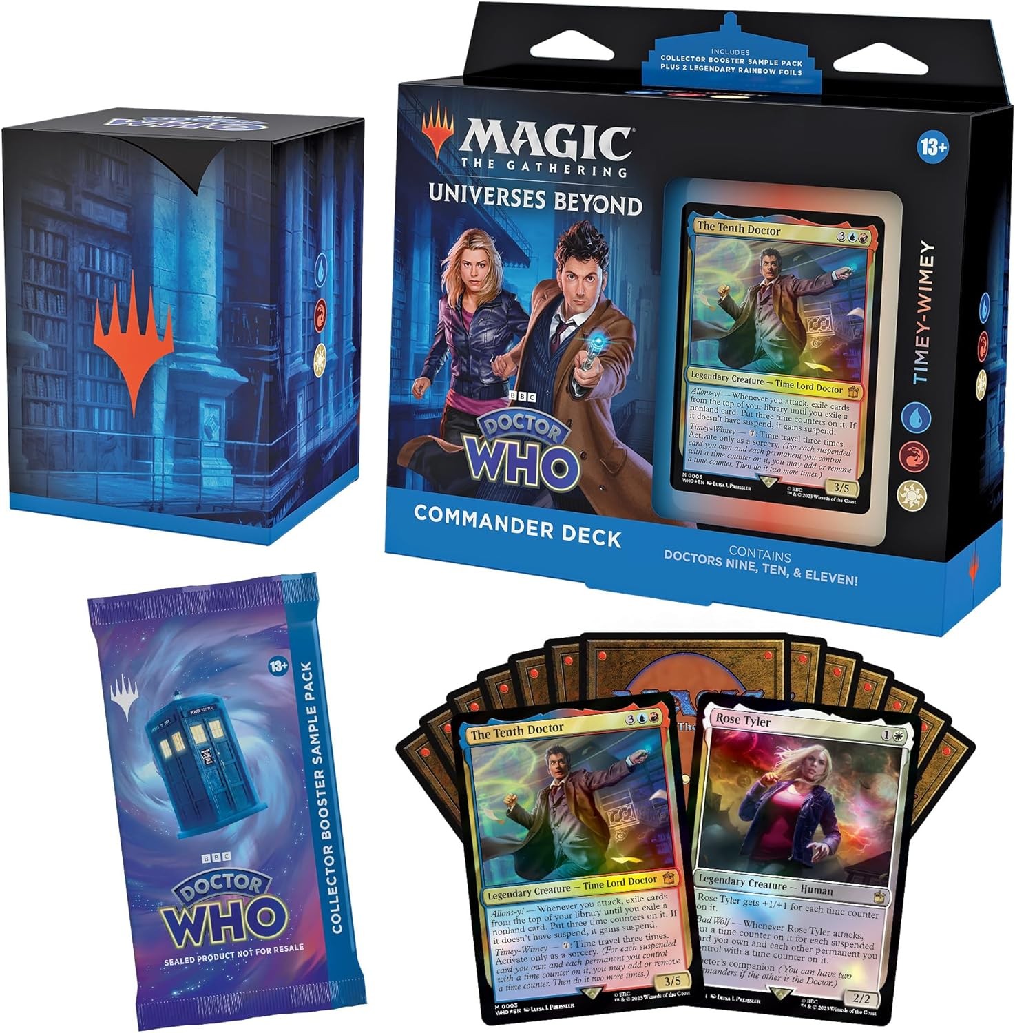 Magic The Gathering Doctor Who Commander Deck – Timey-Wimey (100-Card Deck, 2-Ca