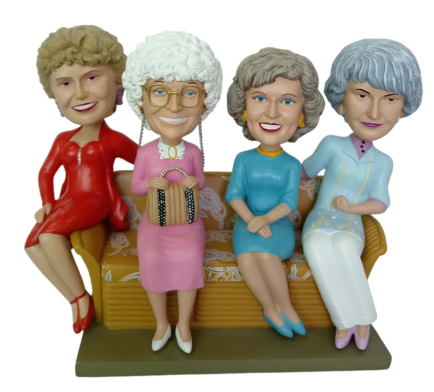 The Golden Girls  Blanche, Sophia, Rose & Dorothy On Couch Bobblehead
