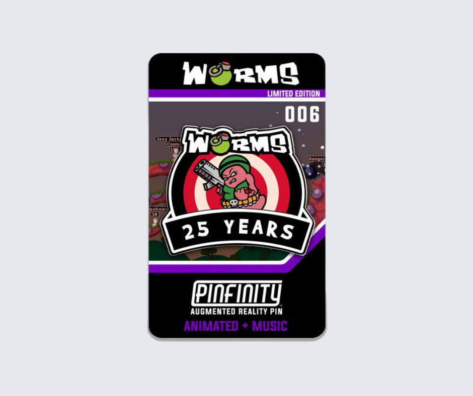 Worms 25th Anniversary - Worms 2 Enamel Pin - Pinfinity