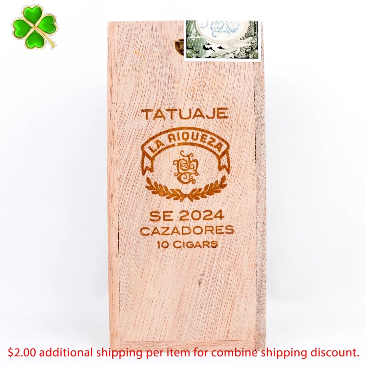 Tatuaje SE 2024 Cazadores La Riqueza Empty Wood Cigar Box 7