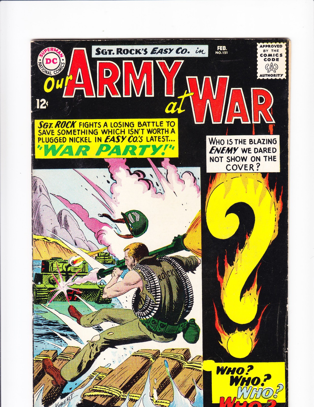 Our Army at War Lot 20 Comics 122 through 184 126 151 158 160 Sgt Rock Enemy Ace