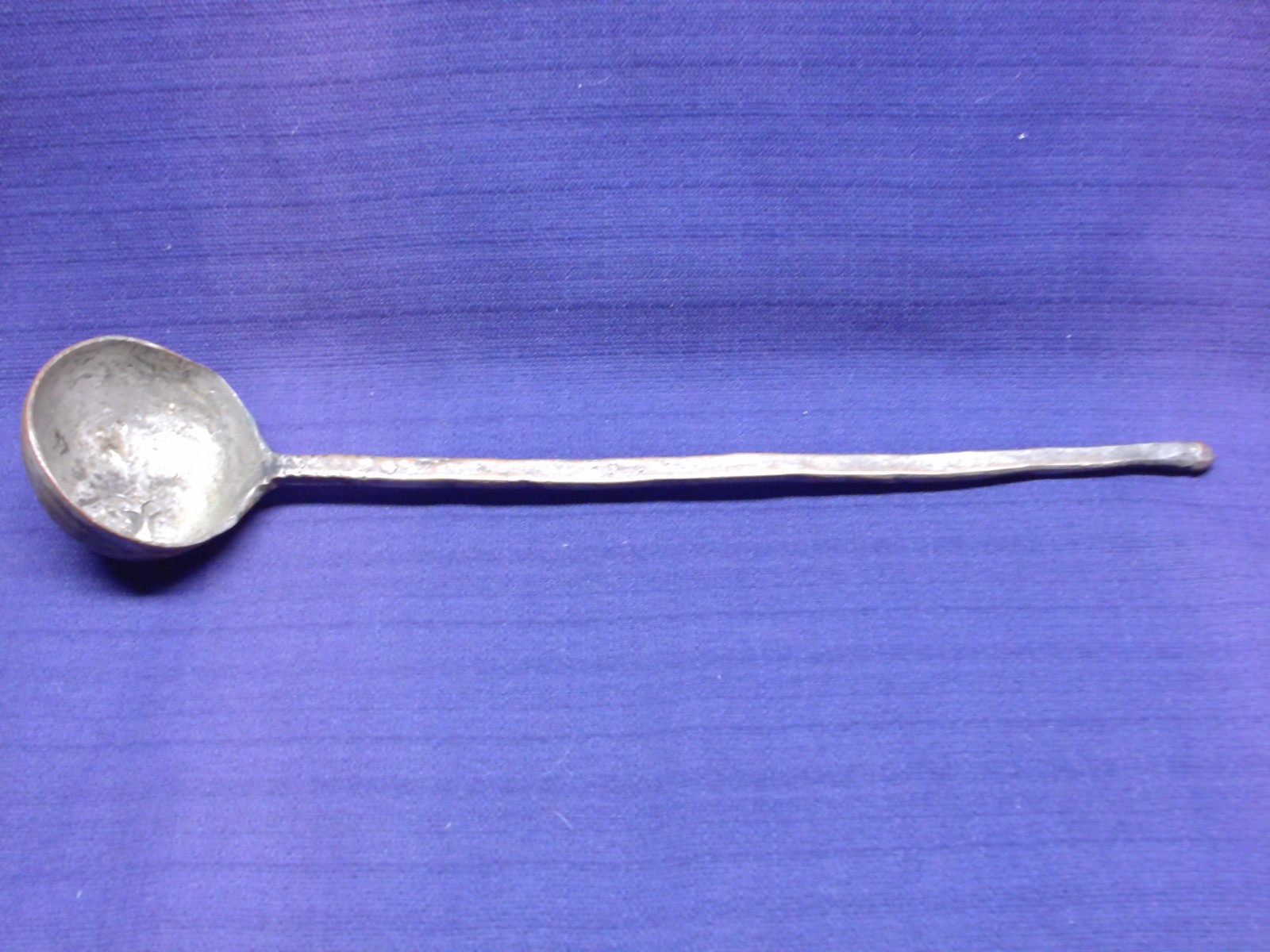 Vintage Antique Primitive Hand Forged Copper Ladle Rustic Farmhouse 13 3/4\