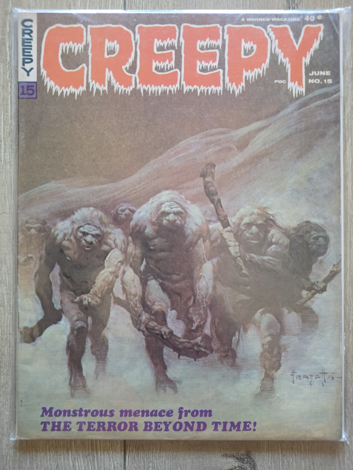 Creepy No. 15 Horror Comic Book Frank Frazetta Cover Warren June 1967