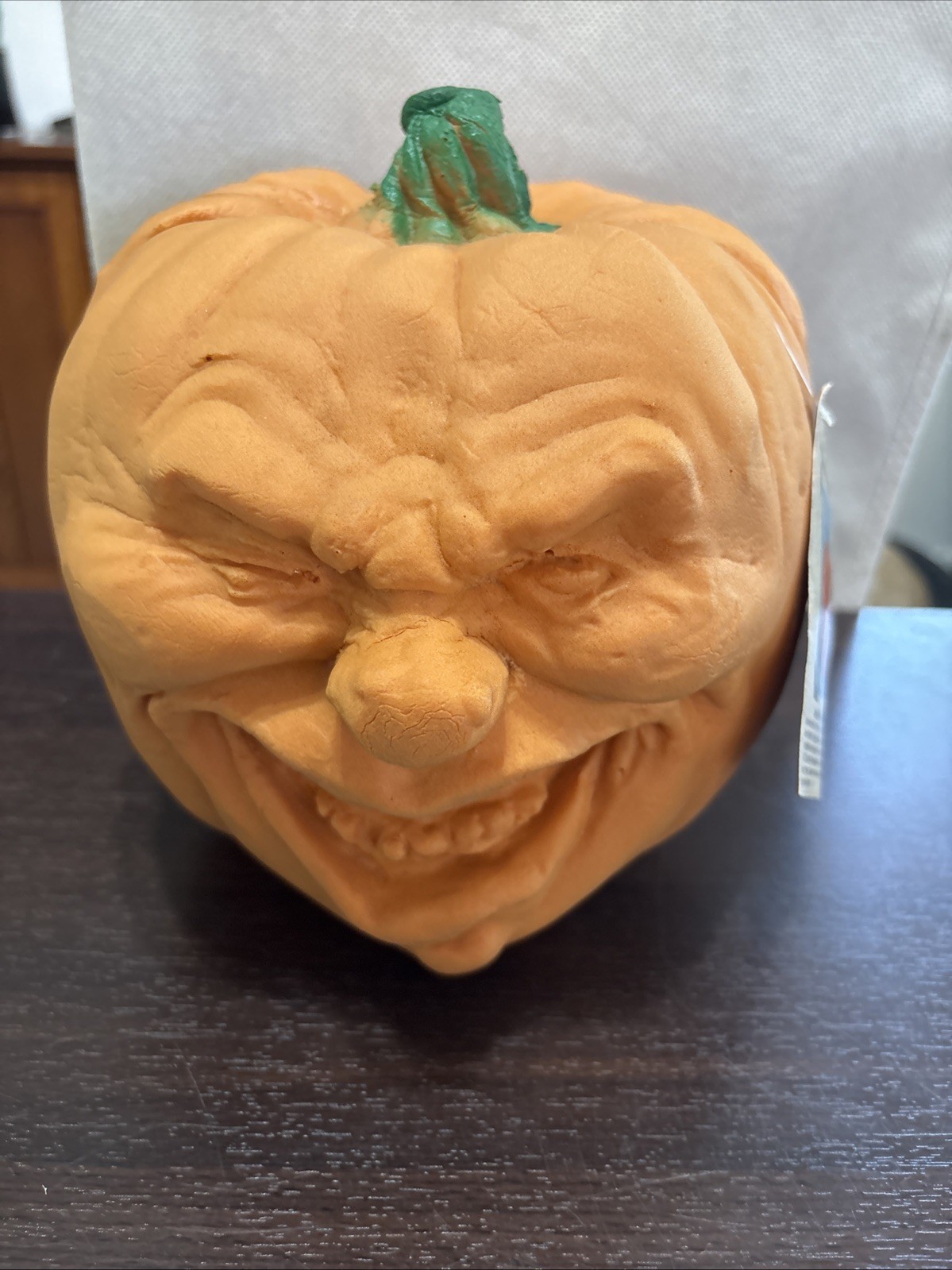 Vtg ‘87 Todd Masters “Jesabell Oh Lantern” Foam Pumpkin Halloween Collectible