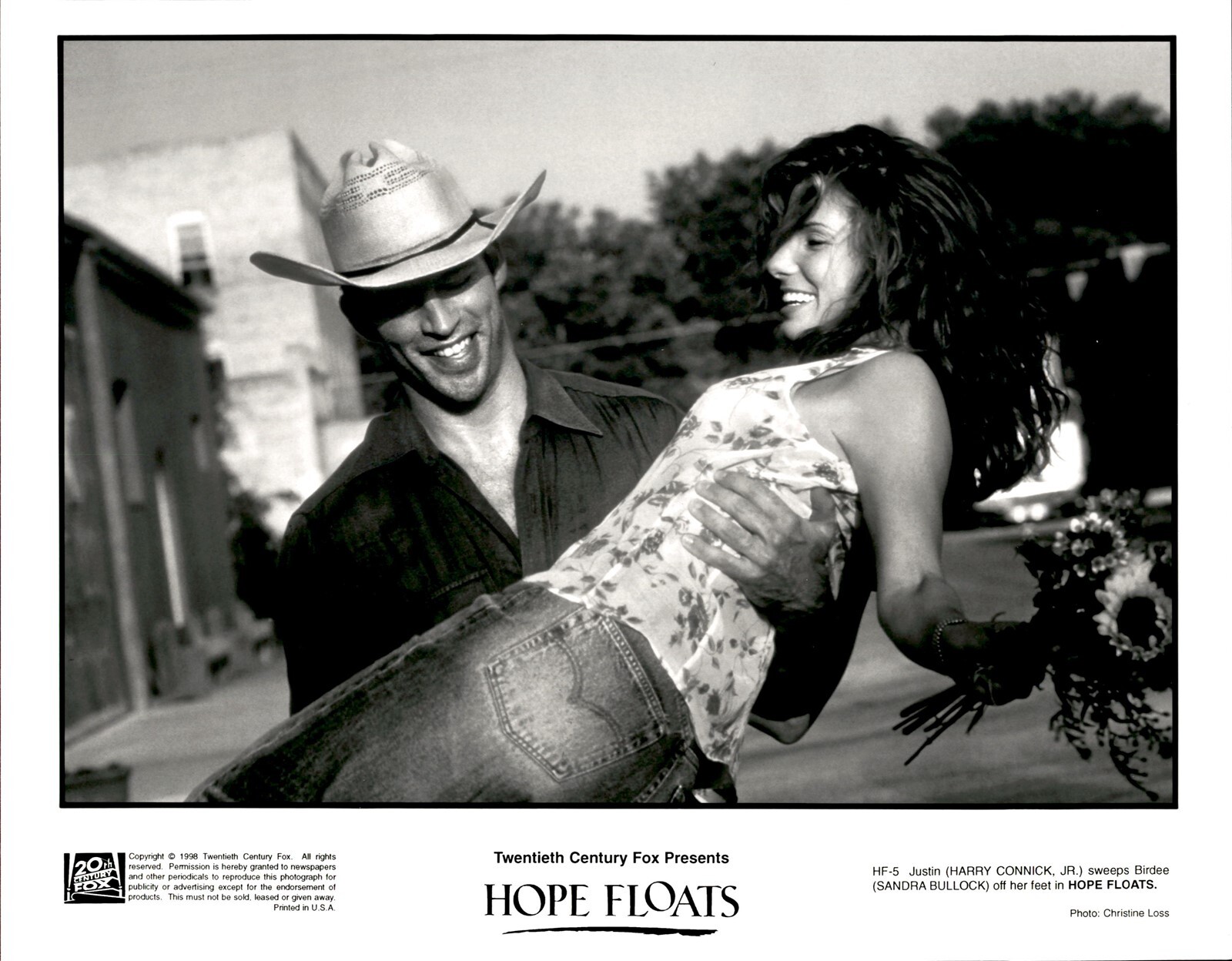 BR46 Rare Original Photo HARRY CONNICK JR SANDRA BULLOCK Hope Floats Romance