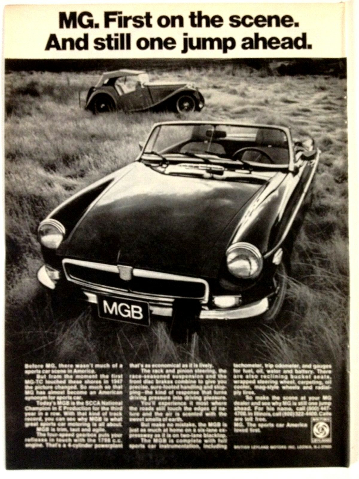1975 MG MGB Print Ad 