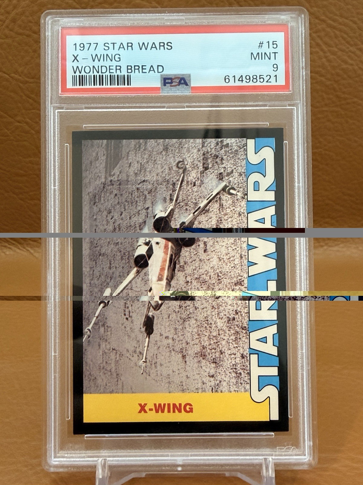 1977 Star Wars Wonder Bread - X-Wing #15 -  PSA 9 MINT - Dark Borders