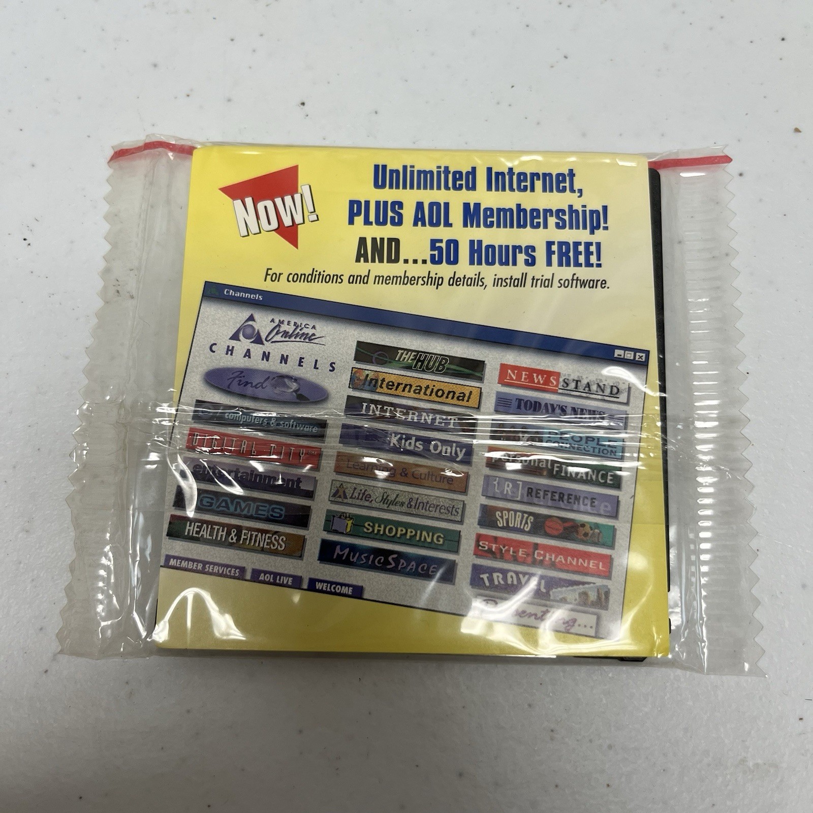 1997 American Online AOL 50 Free Hours - Hard Disk New in Package 
