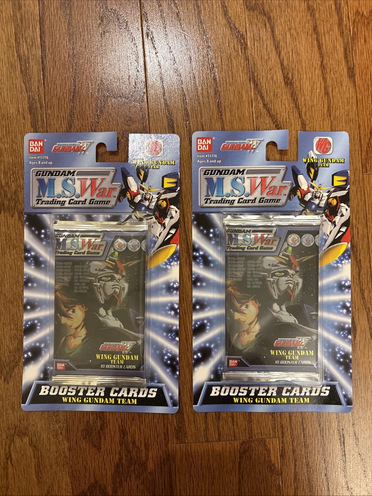 2001 NEW Gundam M.S. War Wing Gundam Team Sealed Blister Pack LOT of 2