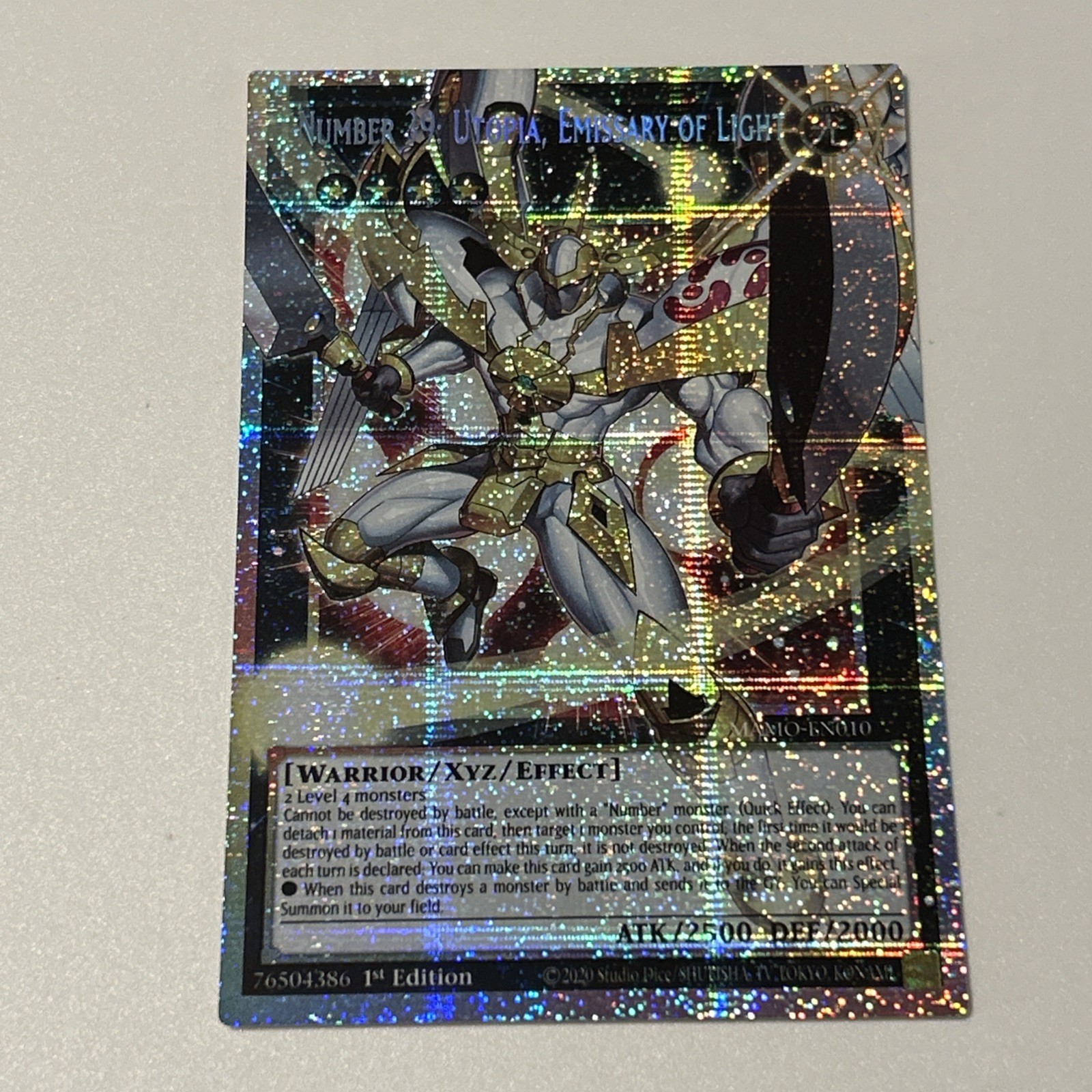 YU-GI-OH Number 39: Utopia Emissary of Light STARLIGHT OVERFRAME MAMO-EN010