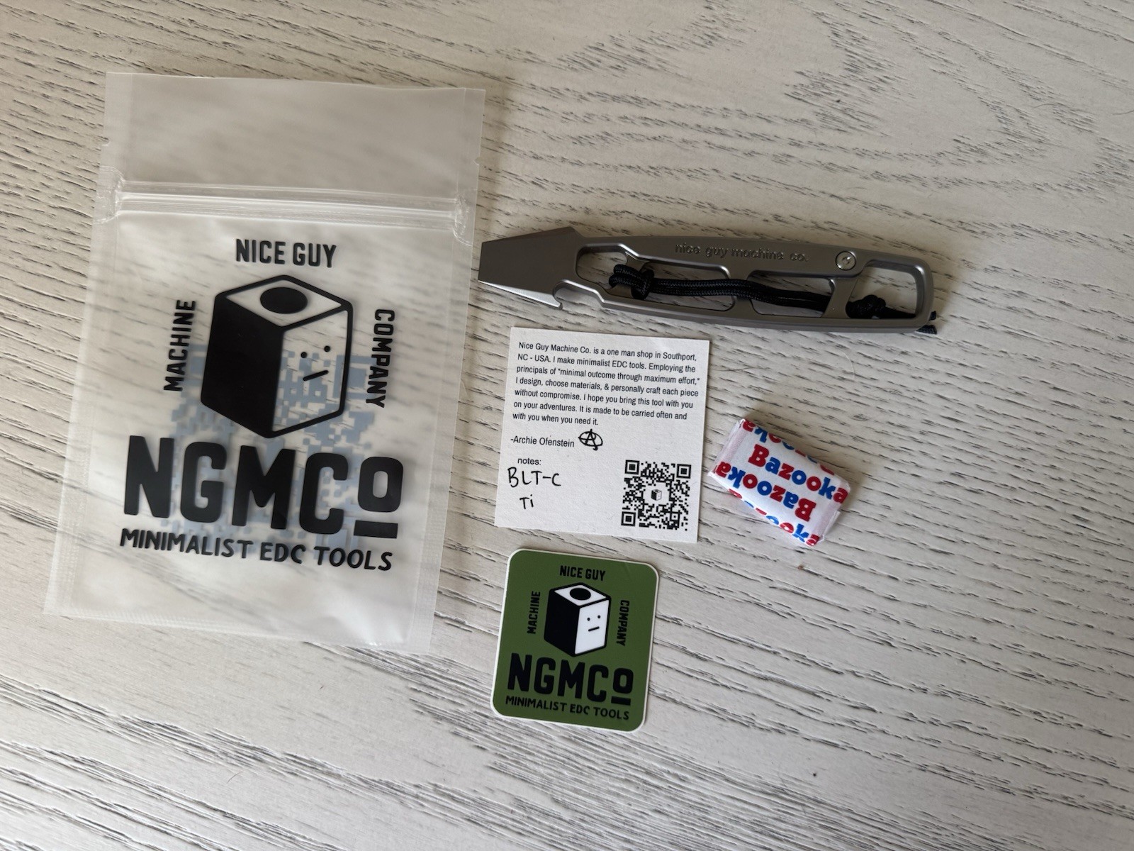 Nice Guy Machine Company NGMCo Barkeep’s Liberation Tool With Clip - New