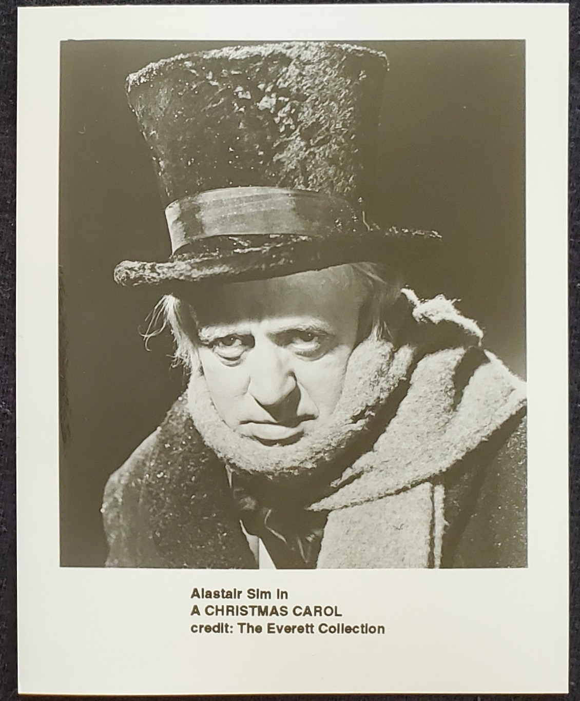 1951 Alastair Sim A Christmas Carol Everett 1990s 4x5 Proof Photograph