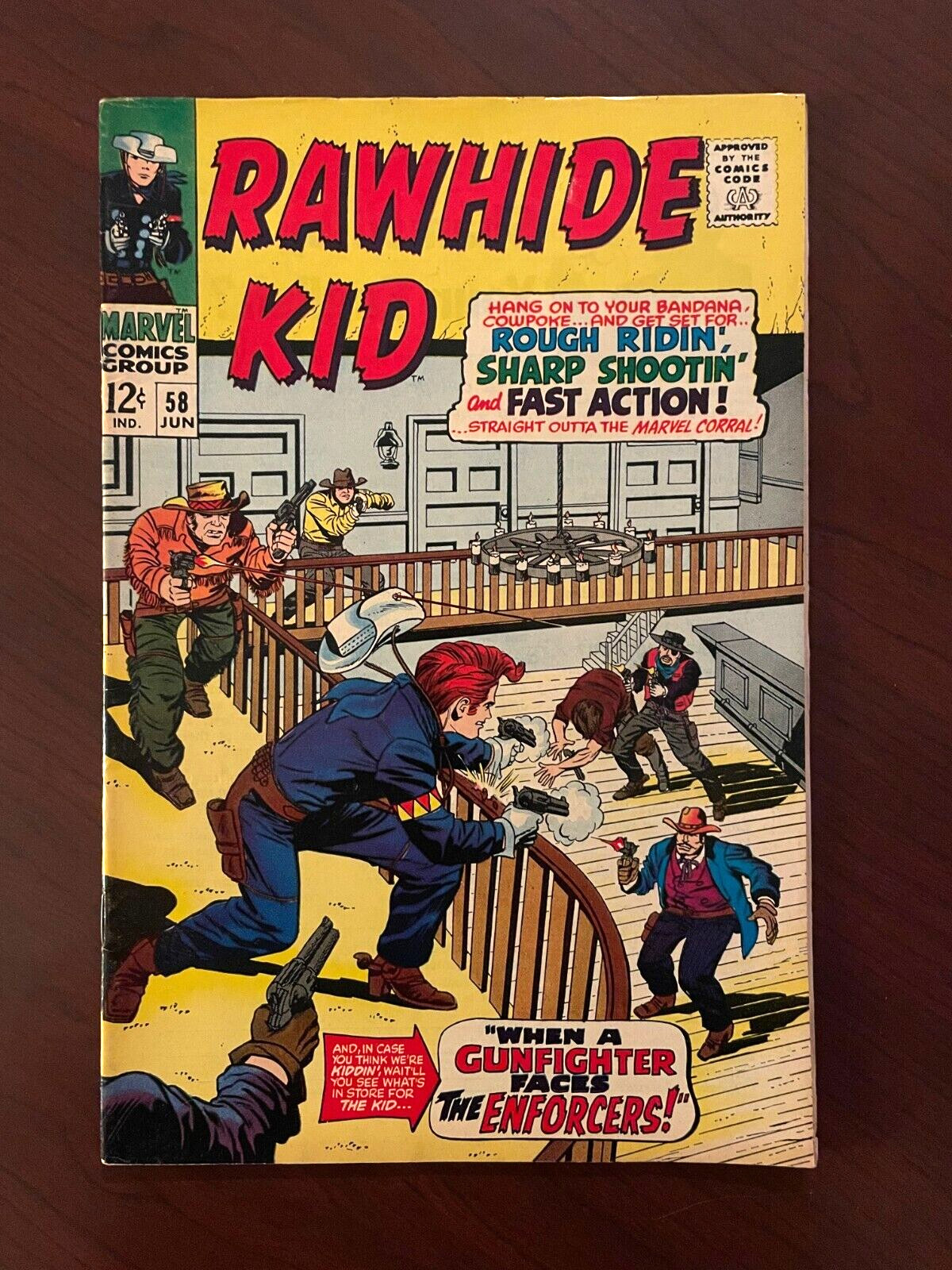 Rawhide Kid #58 (Marvel Comics 1967) Silver Age Western Larry Lieber 7.0 F/VF