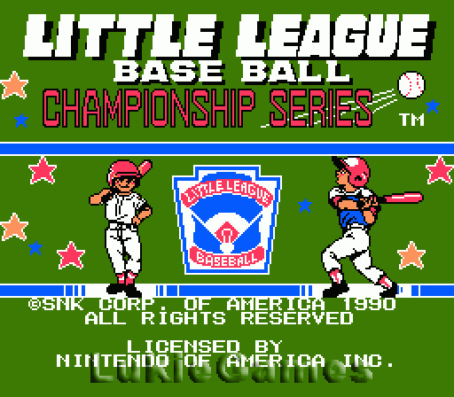 Little League Baseball - Rare NES Nintendo Game