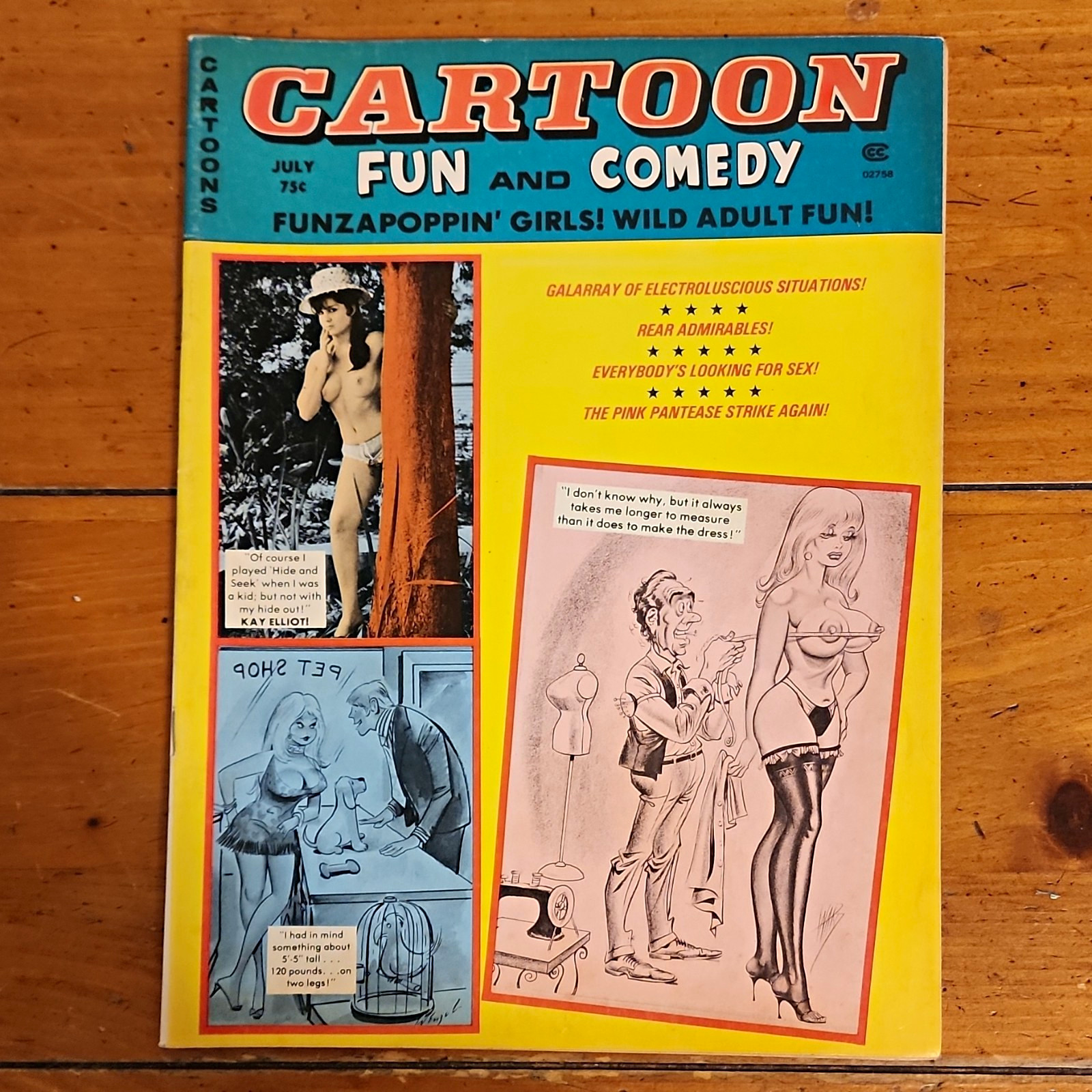 CARTOON FUN AND COMEDY July 1977 Bill Ward GGA Humorama Adult Humor Diegest