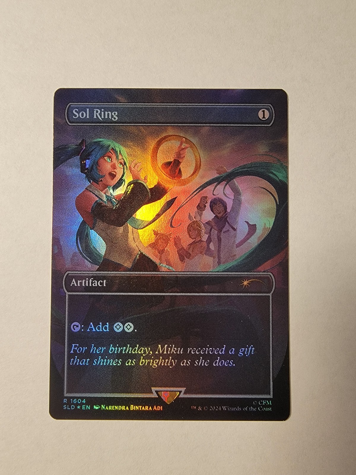 Sol Ring (1604) (Rainbow Foil) [Secret Lair Drop Series] Hatsune Miku ENGLISH
