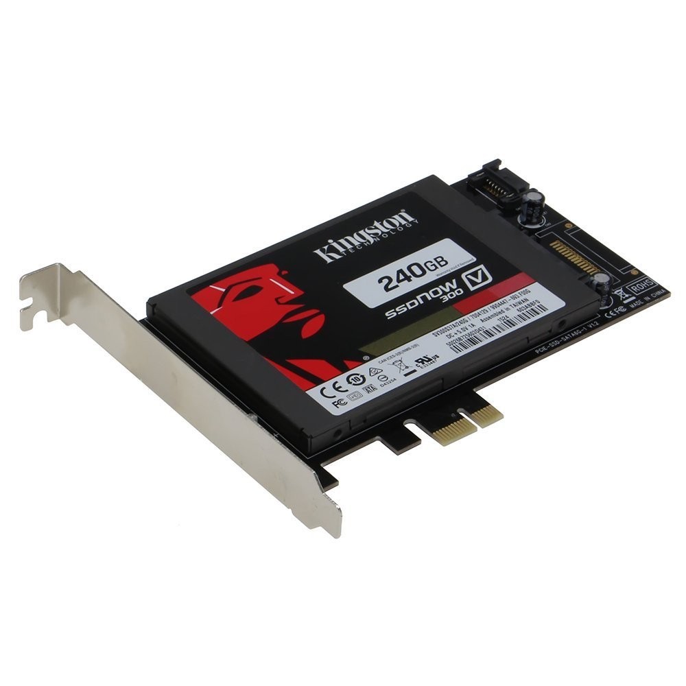 Sedna PCIe SATA III SSD Adapter with 1 Port, Built-in Power, No SATA Cable
