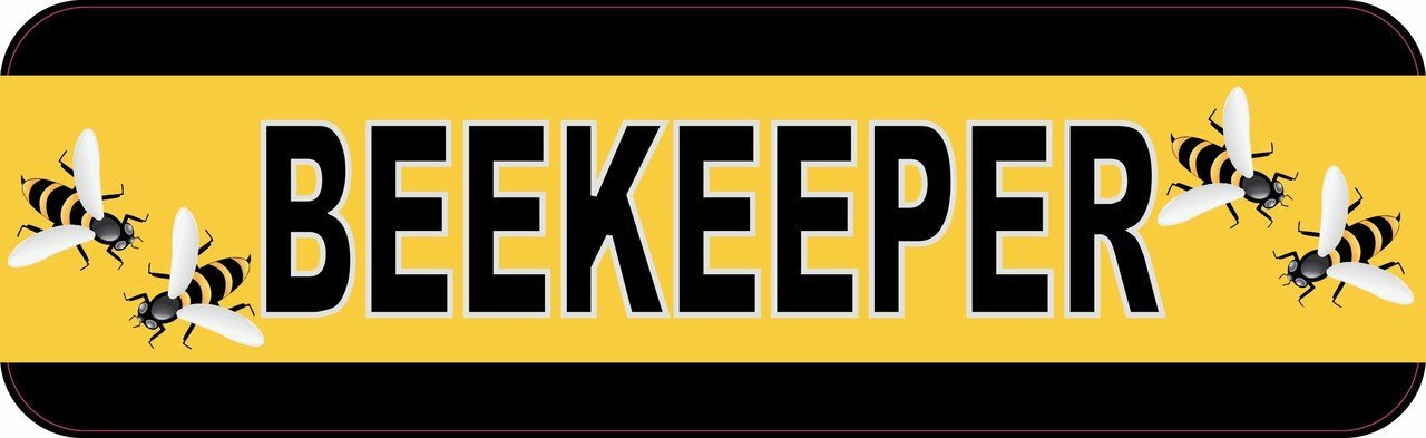 StickerTalk 10in x 3in Beekeeper Bumper Sticker