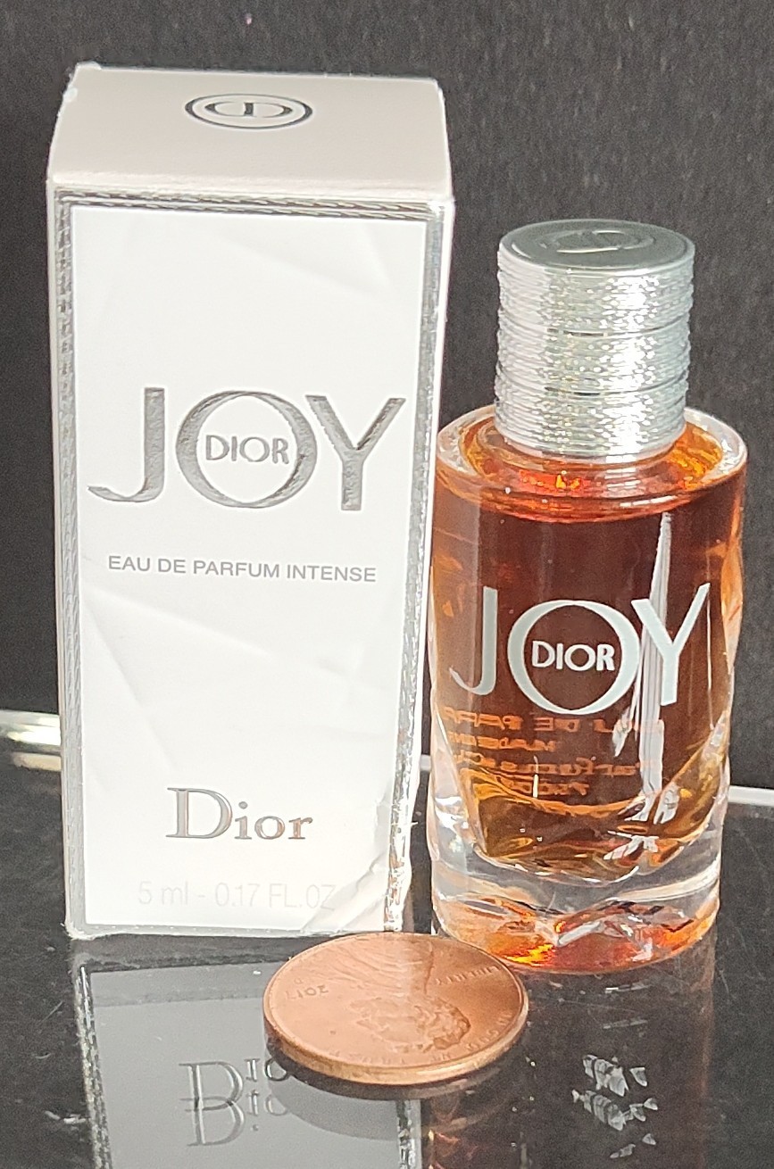 DIOR JOY Eau De Parfum INTENSE 0.17 oz 5ml *NEW* Mini TRAVEL Splash *DAMAGED BOX
