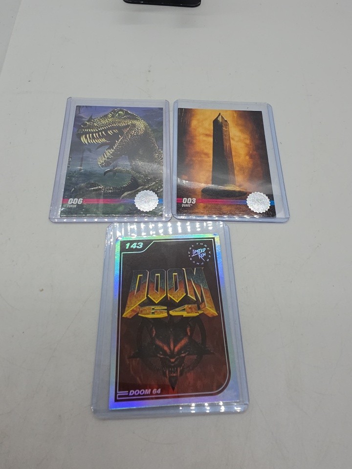 Turok Quake Doom Lot Of 3 Limited Run Games TRADING CARD Series 3 #006 #003 #143