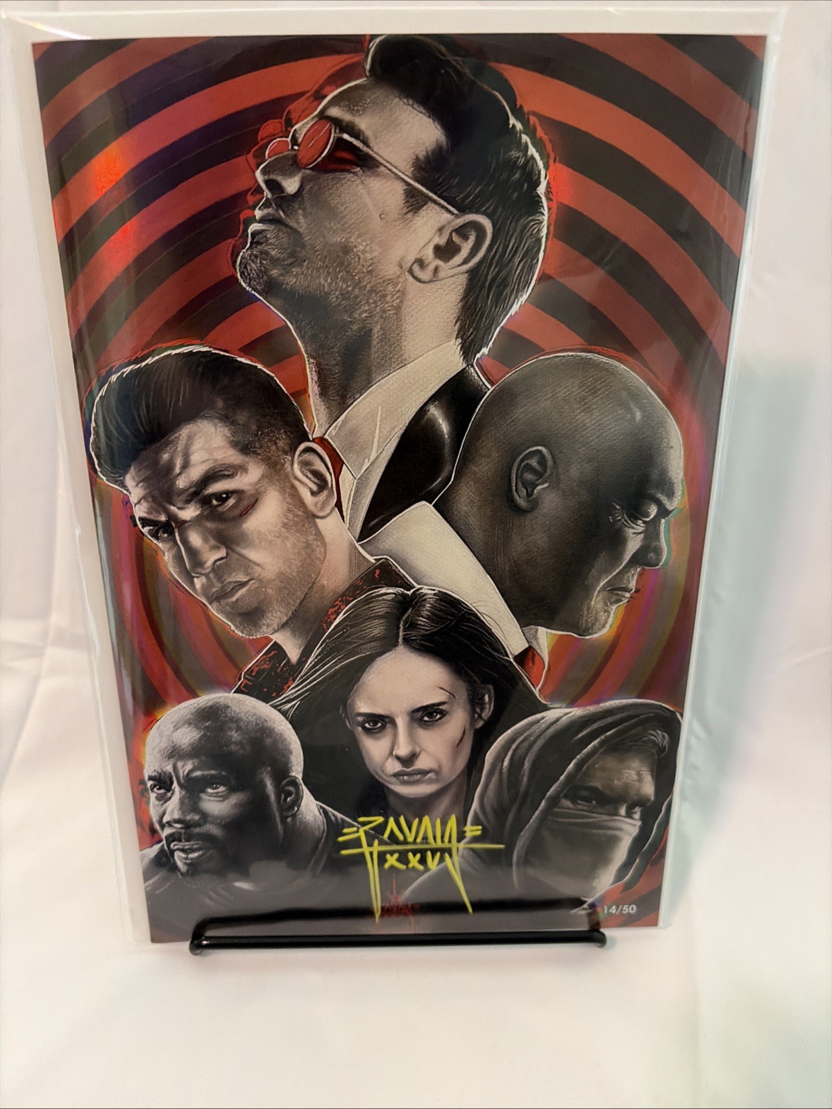 Fame: Charlie Cox Magma Foil 14 Of 50. Martin Zavala Signed. COA Included.