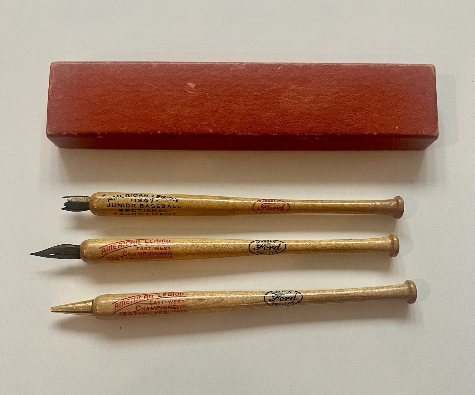 Original Vintage 1947 American Legion Jr Promo Pen & Pencil Set, Ex Leyland’s