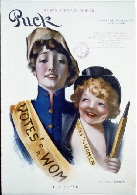 Photo:Puck Woman Suffrage Cover 1915 Votes for Women Rolf Armstrong