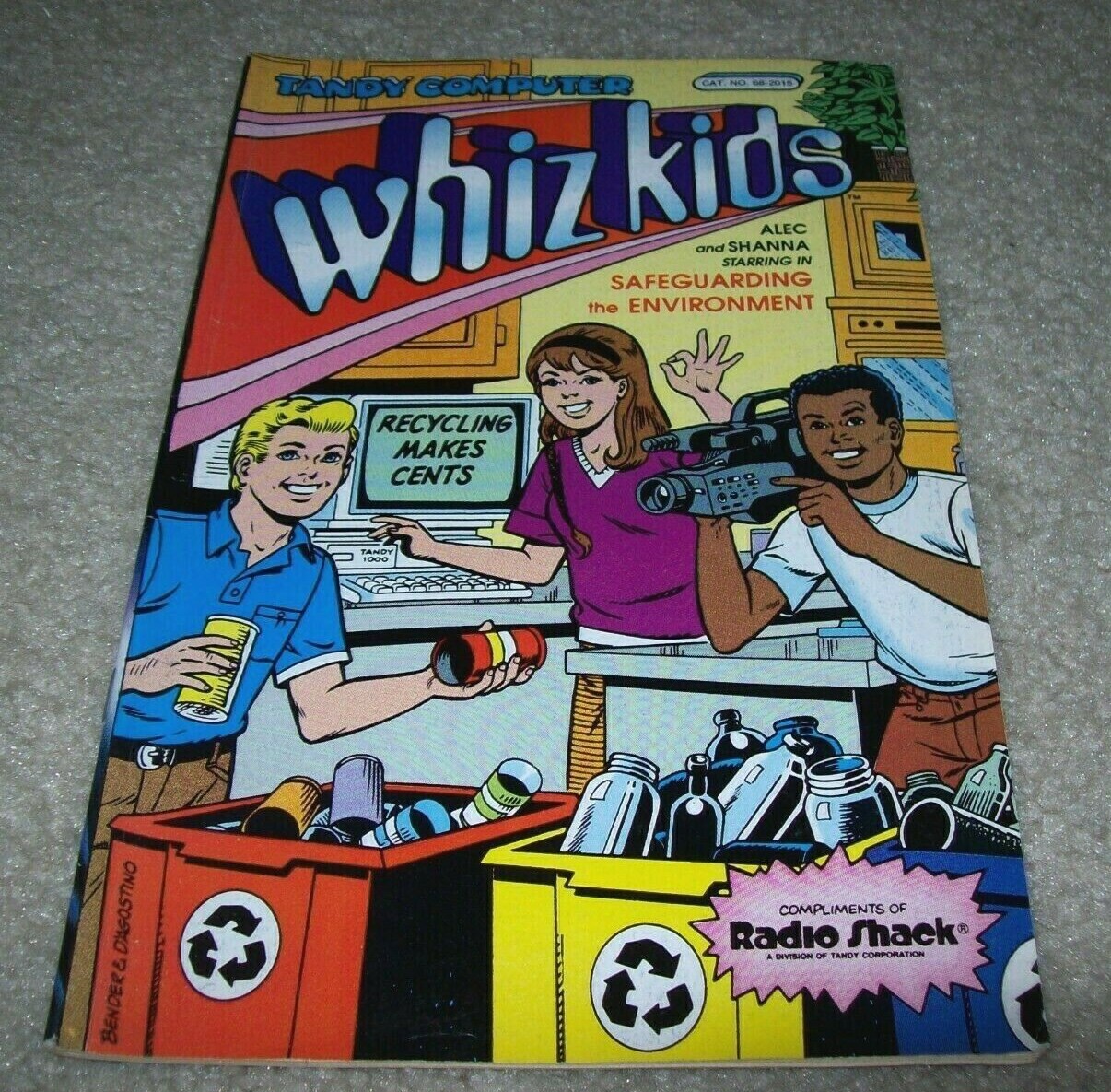 Whiz Kids Radio Shack 1991 Tandy Computer Comic Book PROMO RECYCLING Environment