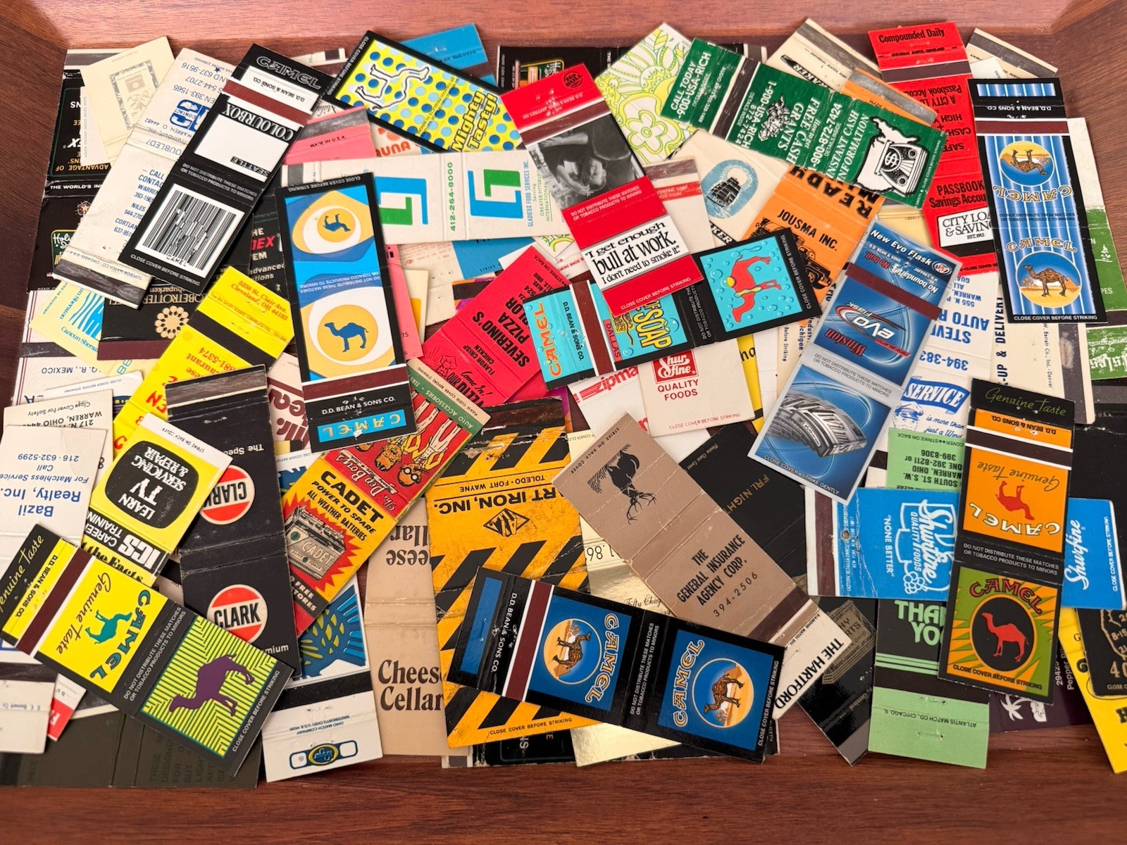 75 Lot: Vintage Matchbook Cover Collection Mixed Covers Bulk - No Matches