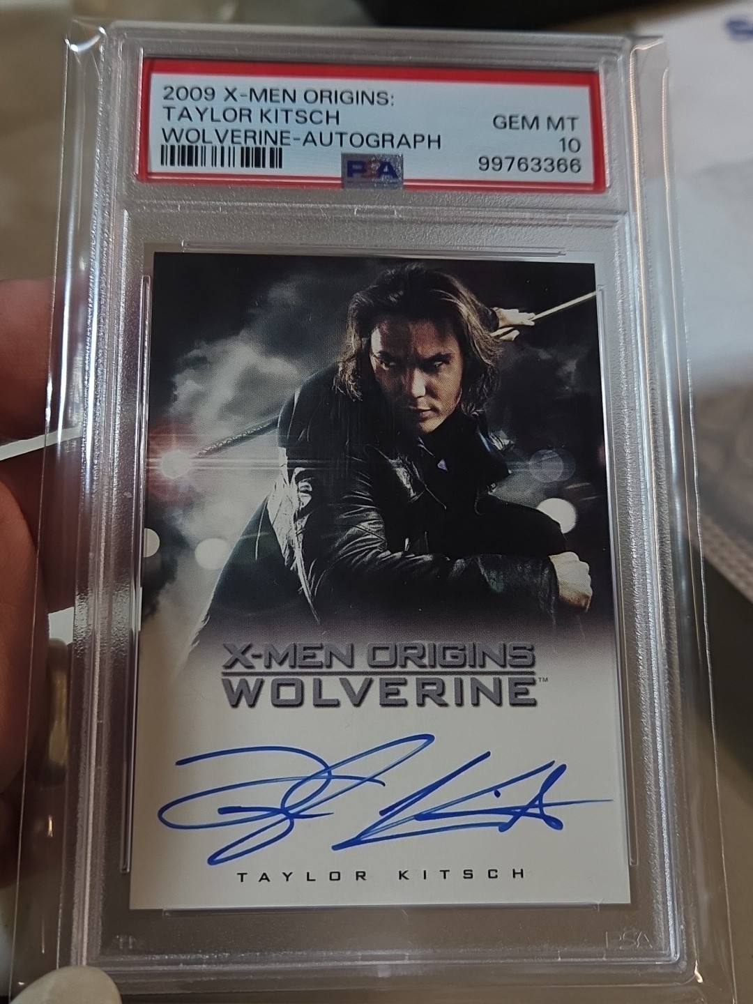 2009 X-Men Origins Wolverine Autographs Taylor Kitsch #TK Gambit PSA 10 Auto