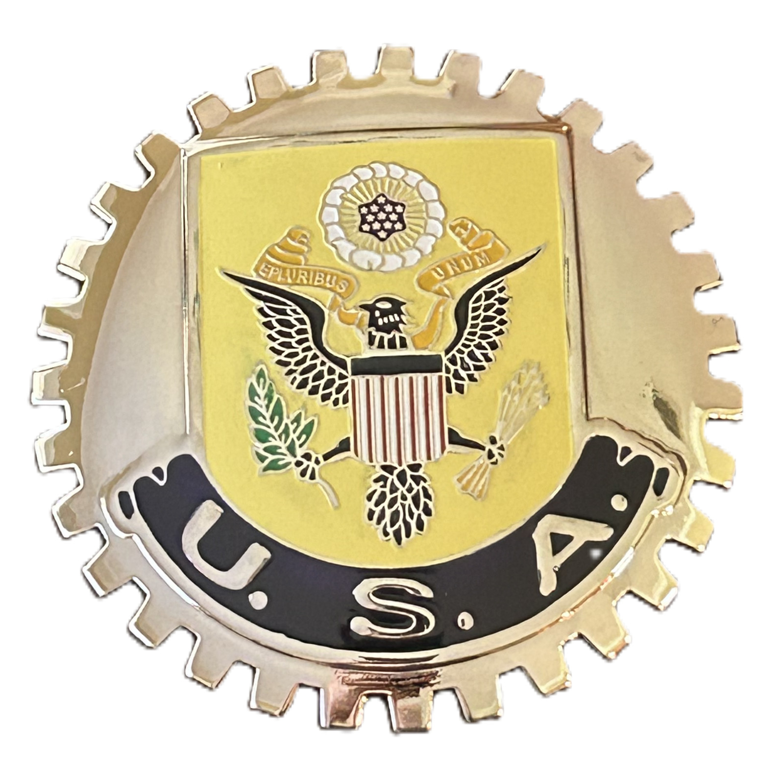 UNITED STATES AMERICAN EAGLE CAR GRILLE BADGE EMBLEM USA