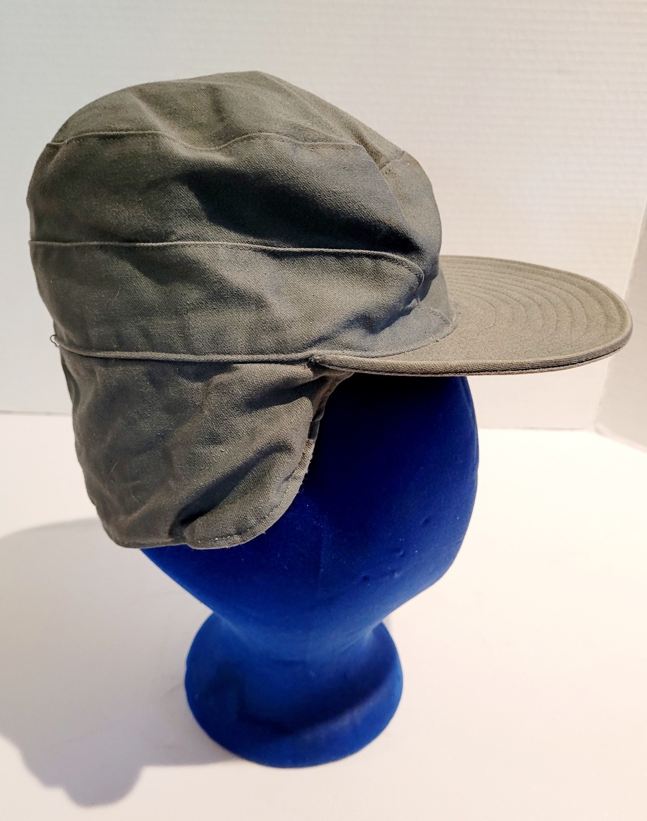 VTG KOREAN WAR ERA AIR FORCE GRAY FIELD HEAVY CAP UNISSUED-SIZE 6 3/4