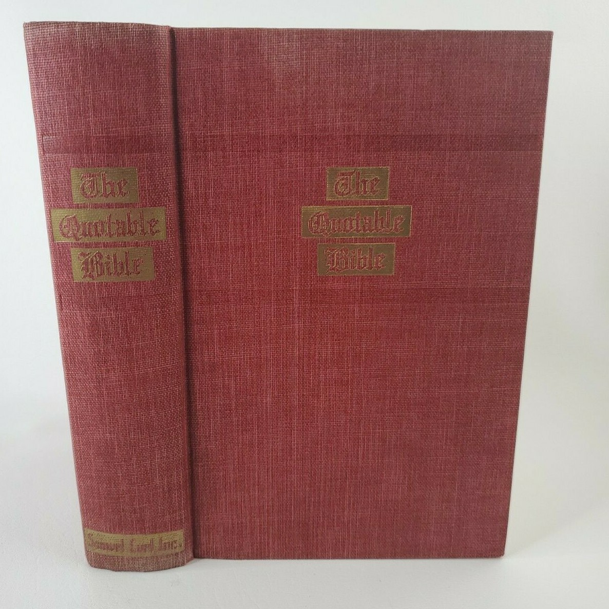 Vintage 1941 The Quotable Bible, KJV, Samuel Curl Inc