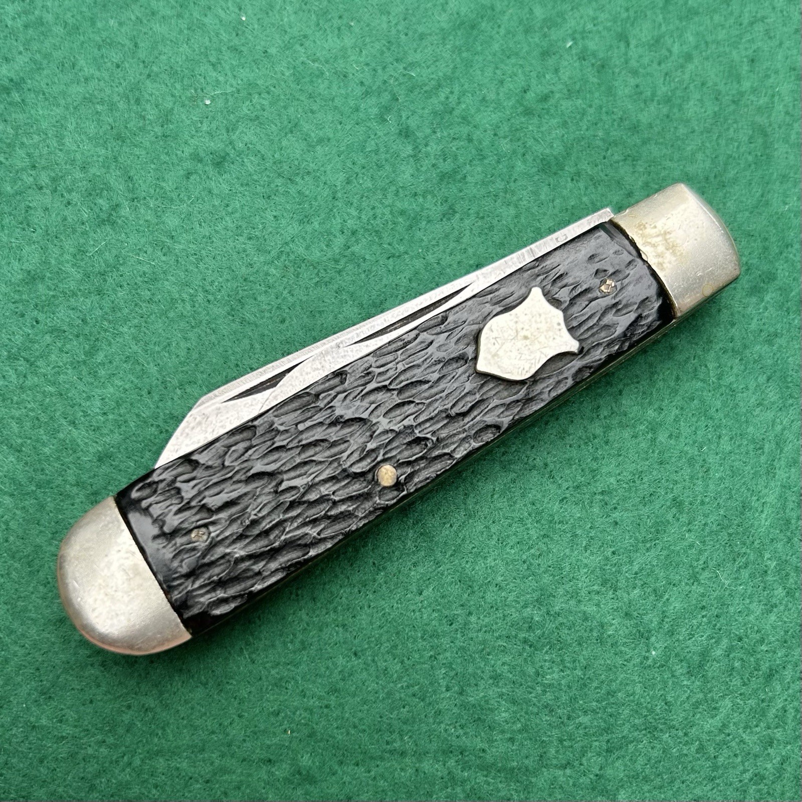RARE 1920 - 21 R.I. Knife Co Rhode Island Jack Pocket Knife Jigged Handle