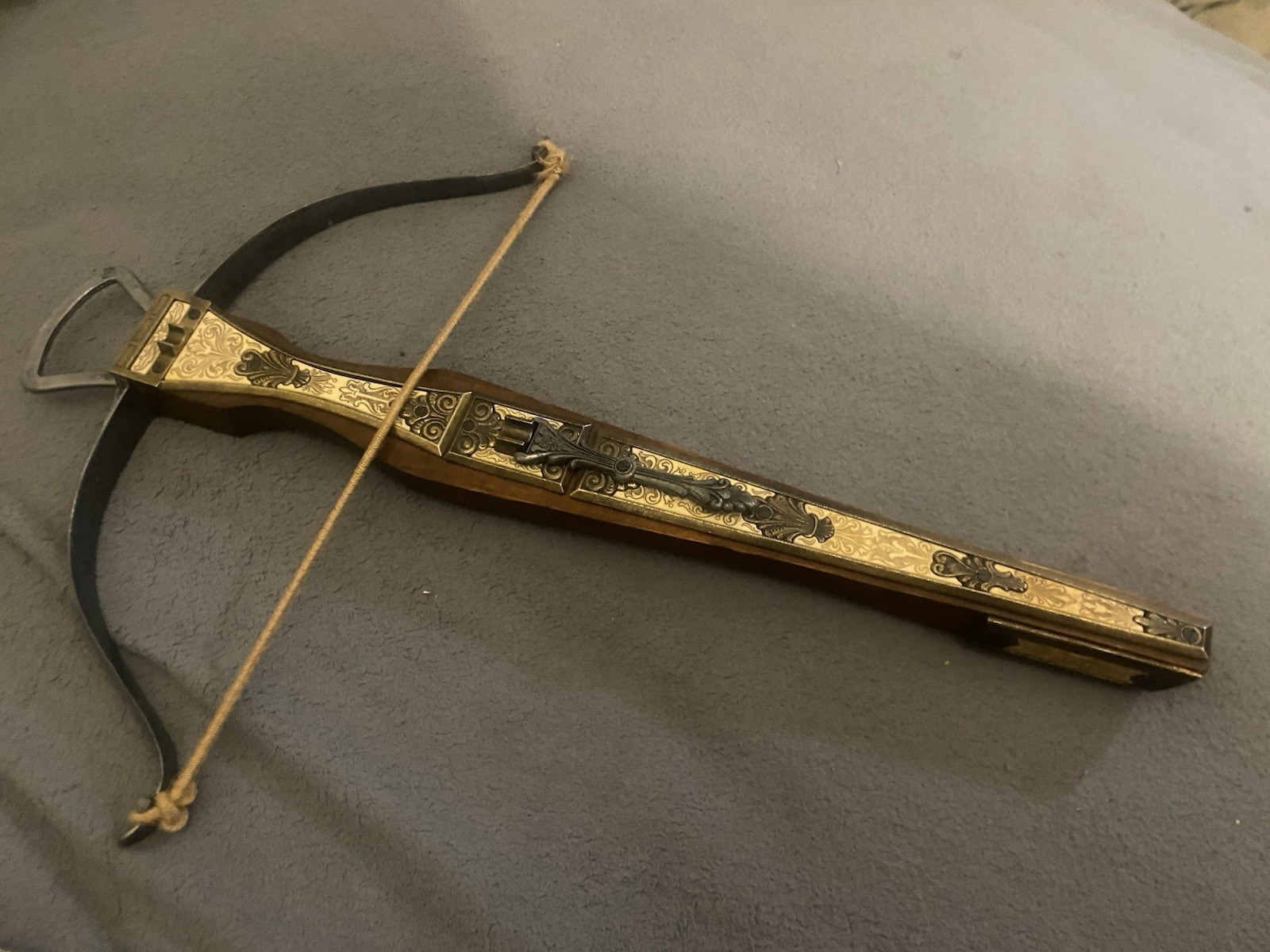 20” Ornate Antique Crossbow Family Estate Heirloom Purchased in Greece German?